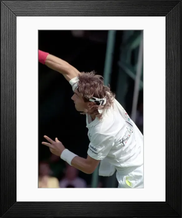 Framed Print : Wimbledon Tennis. (Pat Cash). June 1988 88-3341-013