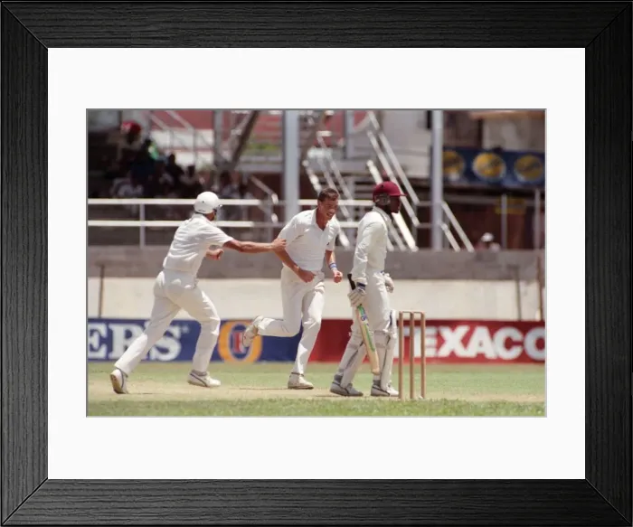 Framed Print : Cricket. Test Match in Trinidad. West Indies v. England Framed Print : Cricket. Test Match in Trinidad. West Indies v. England