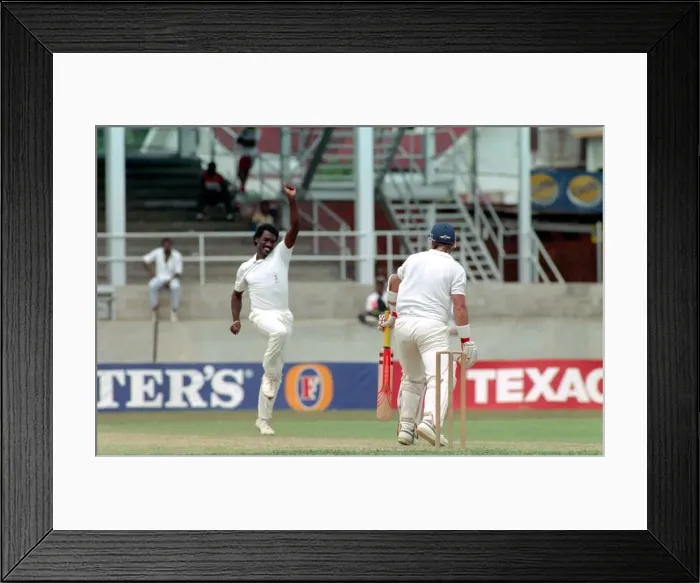 Framed Print : Cricket. Test Match in Trinidad. West Indies v. England Framed Print : Cricket. Test Match in Trinidad. West Indies v. England