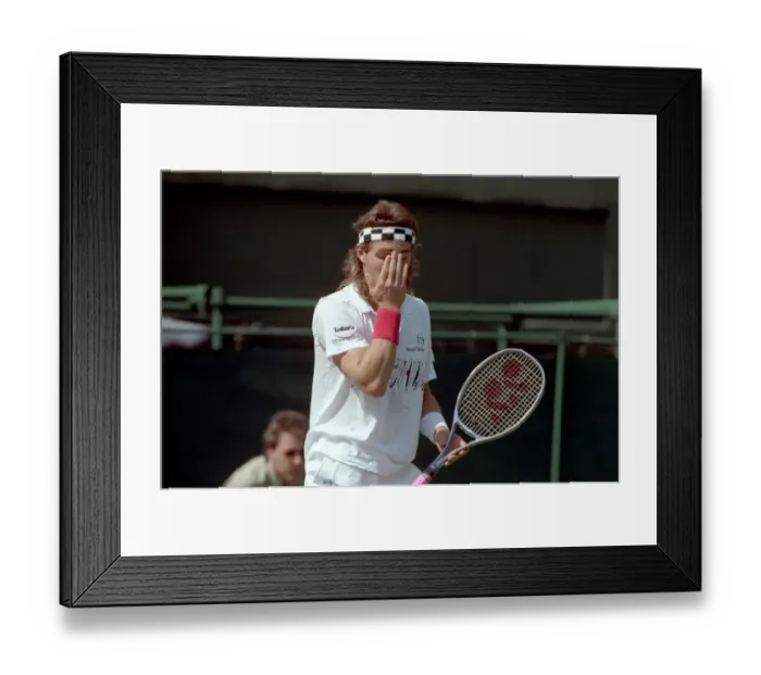 Framed Print : Wimbledon Tennis. (Pat Cash). June 1988 88-3341-003