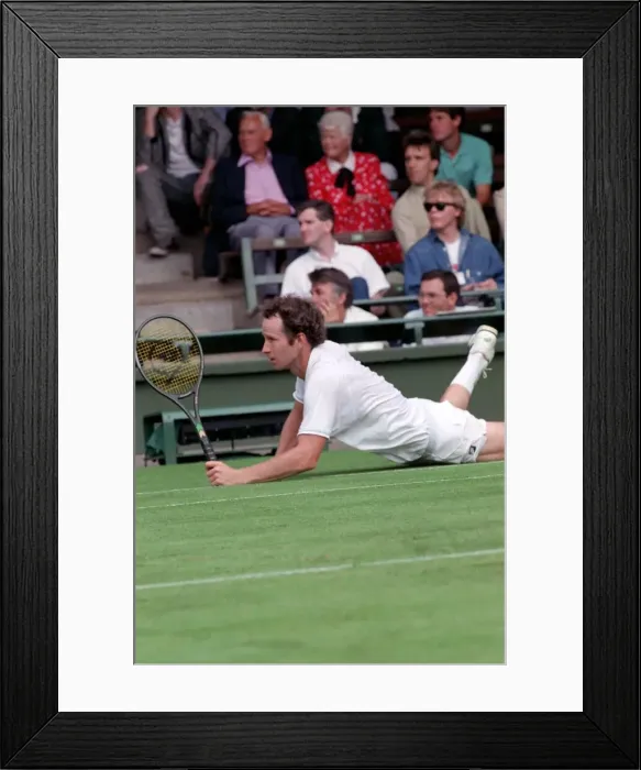 Framed Print : Wimbledon. (J. McEnroe). June 1988 88-3317-008 Framed Print : Wimbledon. (J. McEnroe). June 1988 88-3317-008