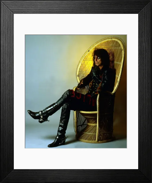Framed Print : Alice Cooper American pop singer September 1987 Framed Print : Alice Cooper American pop singer September 1987