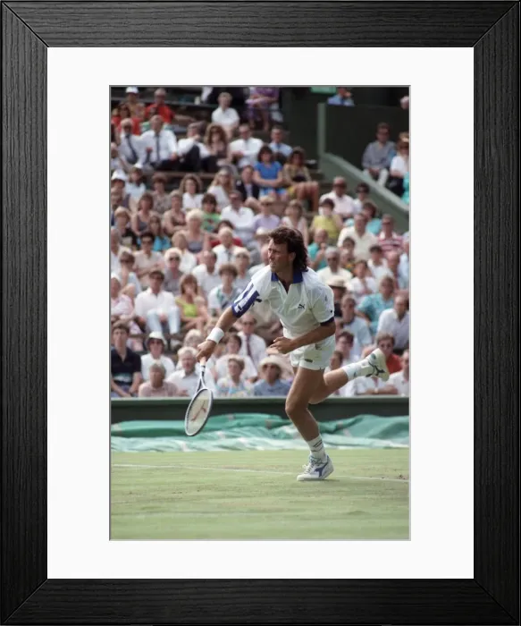 Framed Print : All England Lawn Tennis Chamionships at Wimbledon Mens Singles Second Round Framed Print : All England Lawn Tennis Chamionships at Wimbledon Mens Singles Second Round