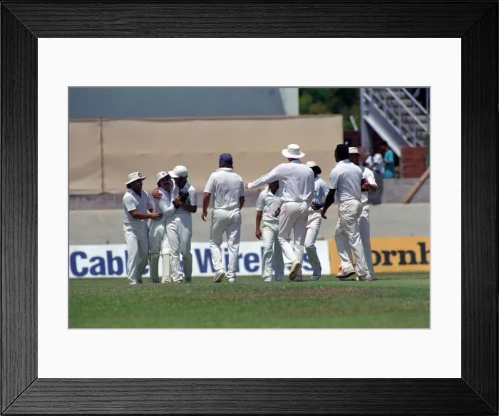 Framed Print : Cricket. Test Match in Trinidad. West Indies v. England. April 1990 90-2288-082 Framed Print : Cricket. Test Match in Trinidad. West Indies v. England. April 1990 90-2288-082