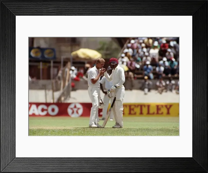 Framed Print : Cricket. Test Match in Trinidad. West Indies v. England. April 1990 90-2288-194 Framed Print : Cricket. Test Match in Trinidad. West Indies v. England. April 1990 90-2288-194