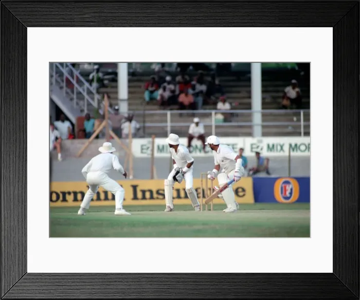 Framed Print : Cricket. Test Match in Trinidad. West Indies v. England Framed Print : Cricket. Test Match in Trinidad. West Indies v. England