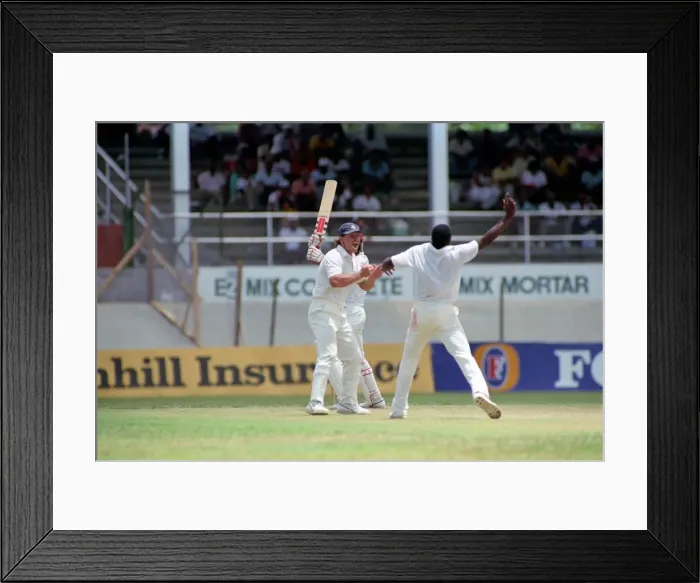 Framed Print : Cricket. Test Match in Trinidad. West Indies v. England