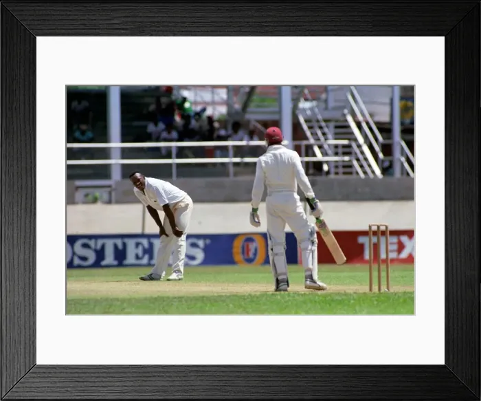 Framed Print : Cricket. Test Match in Trinidad. West Indies v. England Framed Print : Cricket. Test Match in Trinidad. West Indies v. England
