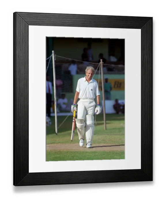 Framed Print : Spt. Cricket. West Indies v. England. April 1990 90-2282-011 Antigua commencing