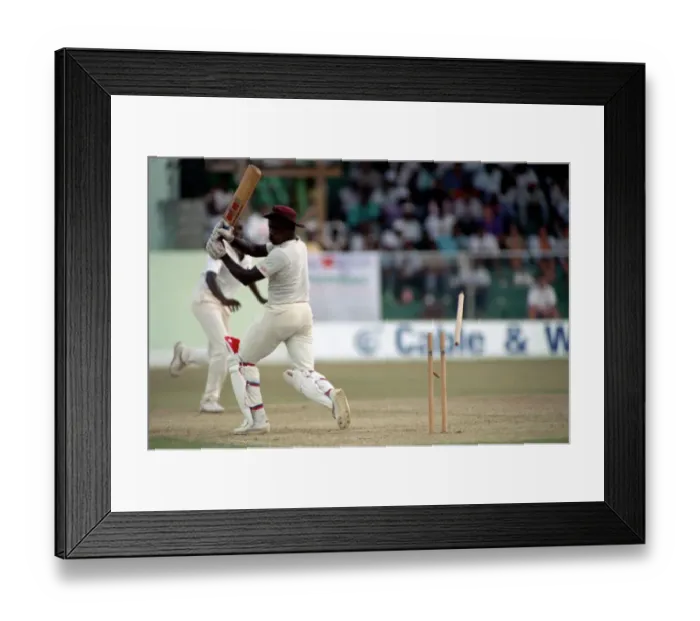 Framed Print : Spt. Cricket. West Indies v. England. April 1990 90-2282-014 Antigua commencing Framed Print : Spt. Cricket. West Indies v. England. April 1990 90-2282-014 Antigua commencing