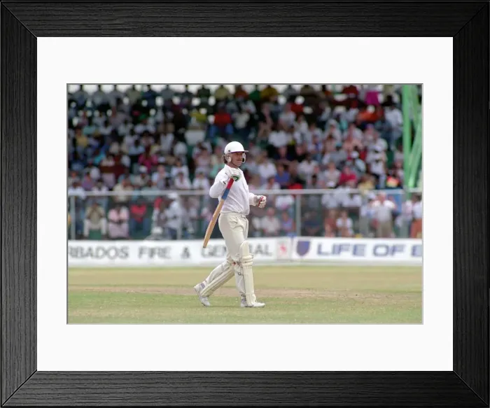 Framed Print : West Indies Cricket. West Indies v. England 5th Test. April 1990. Wayne Larkins Framed Print : West Indies Cricket. West Indies v. England 5th Test. April 1990. Wayne Larkins
