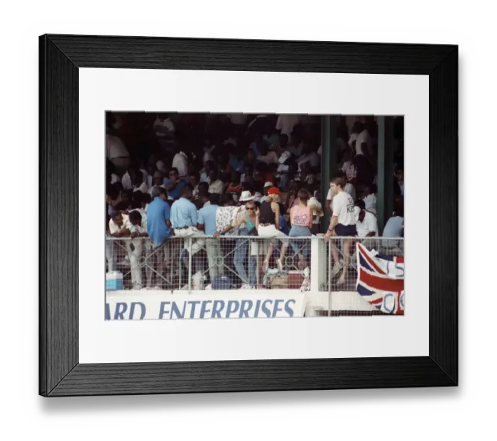Framed Print : West Indies Cricket. West Indies v. England 5th Test. April 1990 90-2278-110