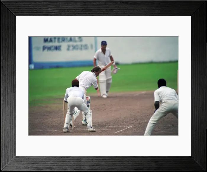 Framed Print : Cricket. England v. Windward Island. March 1990 90-1308A-025