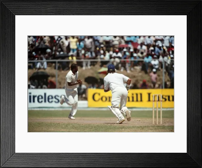 Framed Print : Cricket-3rd One Day International. West Indies v. England