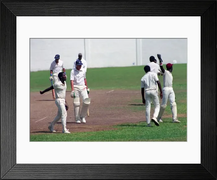 Framed Print : Cricket. England v. Windward Island. March 1990 90-1308A-073