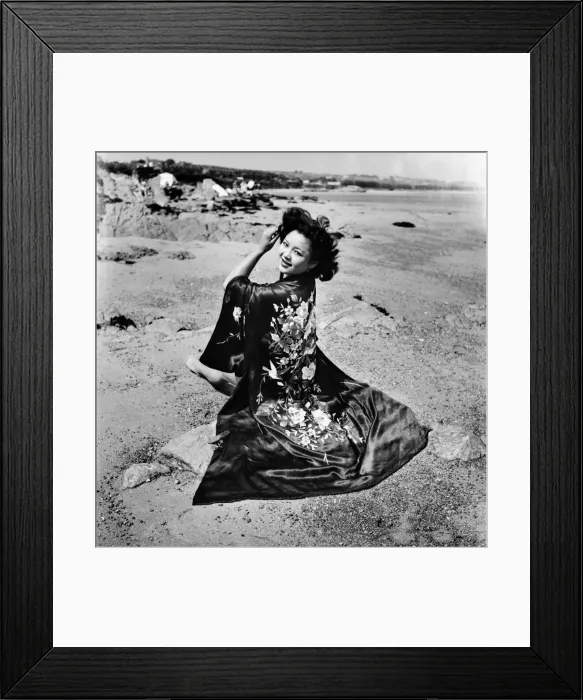 Framed Print : Model Margot wearing and ever hopeful that somebody will spot her