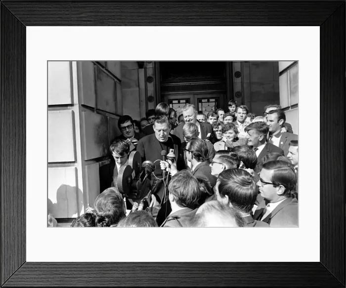 Framed Print : Northern Ireland August 1969. Reverend Ian Paisley seen here at Stormont Framed Print : Northern Ireland August 1969. Reverend Ian Paisley seen here at Stormont