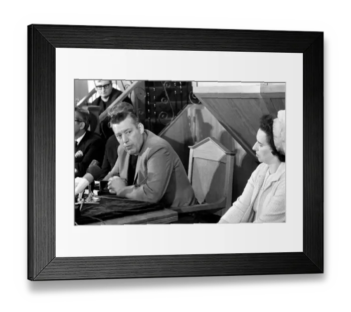Framed Print : Northern Ireland September 1969. Reverend Ian Paisley seen here with his wife Framed Print : Northern Ireland September 1969. Reverend Ian Paisley seen here with his wife