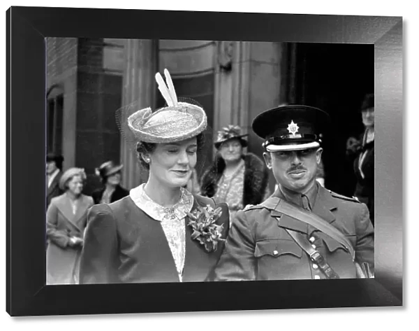 Earl of Denby wedding. January 1940 OL304E