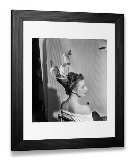 Framed Print : Galleon Hair-Style by Riche. October 1952 C5324 Framed Print : Galleon Hair-Style by Riche. October 1952 C5324