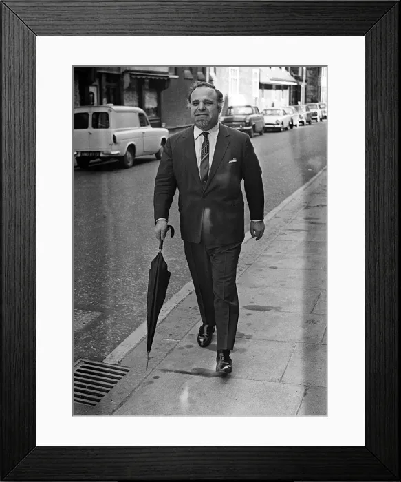 Framed Print : Donald Arden, March 1968 Outside Law Courts Father of Sharon Osbourne Framed Print : Donald Arden, March 1968 Outside Law Courts Father of Sharon Osbourne
