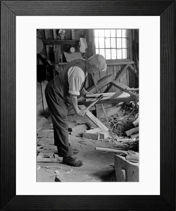 Framed Print : Workmen in a Surrey Timber Yard. October 1937 OL300S-001 Framed Print : Workmen in a Surrey Timber Yard. October 1937 OL300S-001