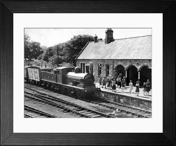 Framed Print : Boarding a train at the reconstructed Rowley Station at Beamish Open Air Museum gives Framed Print : Boarding a train at the reconstructed Rowley Station at Beamish Open Air Museum gives