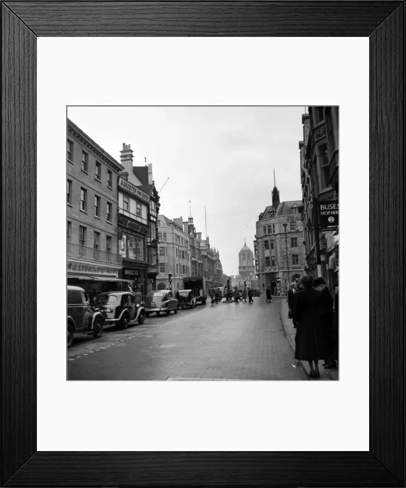 Framed Print : Oxford high street. October 1952 C5048-001 Framed Print : Oxford high street. October 1952 C5048-001