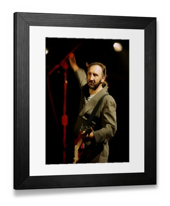 Framed Print : Pete Townshend lead guitarist of the Who Framed Print : Pete Townshend lead guitarist of the Who