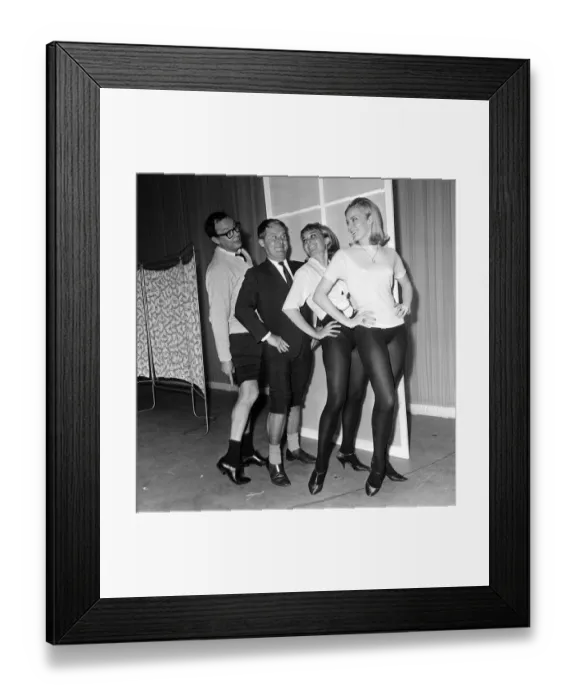 Framed Print : Eric Morecambe and Ernie Wise June 1965 clown it up with two chorus girls who Framed Print : Eric Morecambe and Ernie Wise June 1965 clown it up with two chorus girls who