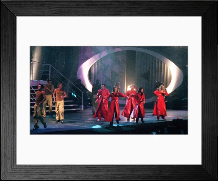 Framed Print : Pop group Steps in Dec 1999 opening the 1999 Smash Hits Poll Winners Party at London Framed Print : Pop group Steps in Dec 1999 opening the 1999 Smash Hits Poll Winners Party at London