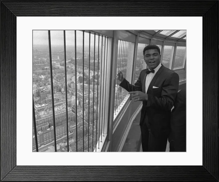 Framed Print : Cassius Clay, July 1966 At GPO Tower, London. Post Office Tower, BT Tower