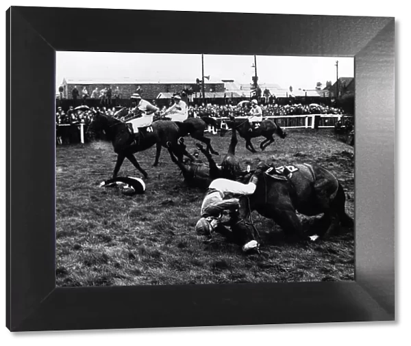 Swan Shot and Pat McCarron fall at Bechers Brook 1972 (12)