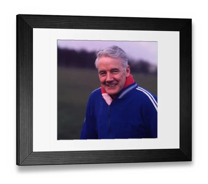 Framed Print : Fulton MacKay actor 1985 Framed Print : Fulton MacKay actor 1985
