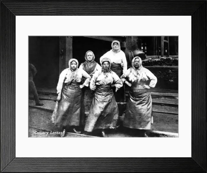 Framed Print : Women coal miners. January 1966 P017794 Framed Print : Women coal miners. January 1966 P017794