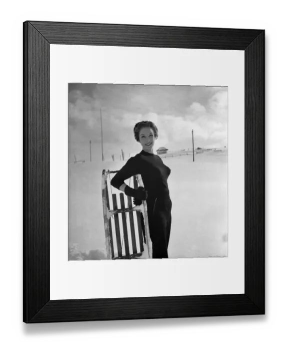 Framed Print : Eva Dahlbeck, actress, is starring in a new film, The Village Framed Print : Eva Dahlbeck, actress, is starring in a new film, The Village