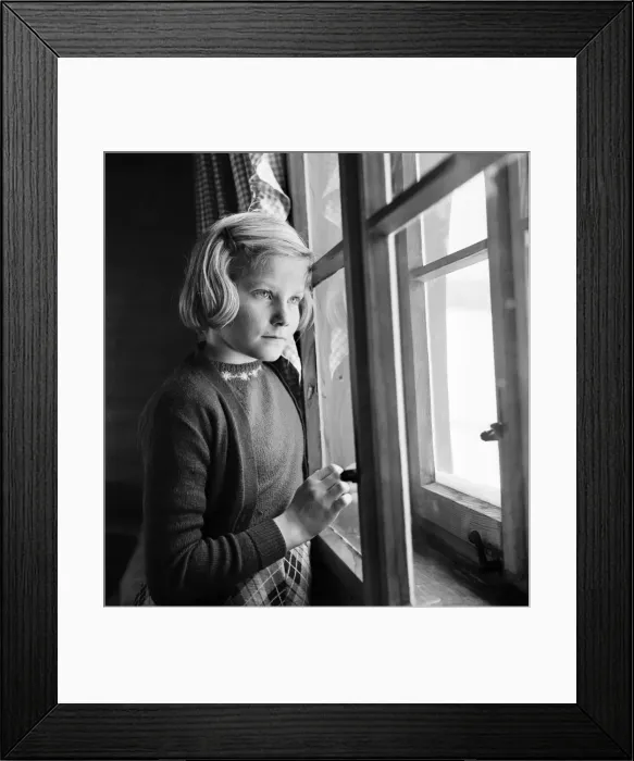 Framed Print : One of the English children appearing in a small part in the film, The Village Framed Print : One of the English children appearing in a small part in the film, The Village