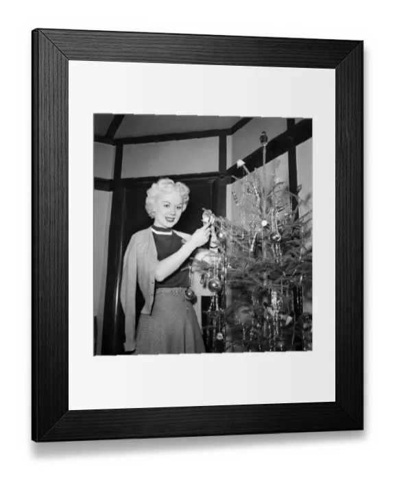 Framed Print : Rollerskating star Gloria Nord. December 1952 C6226