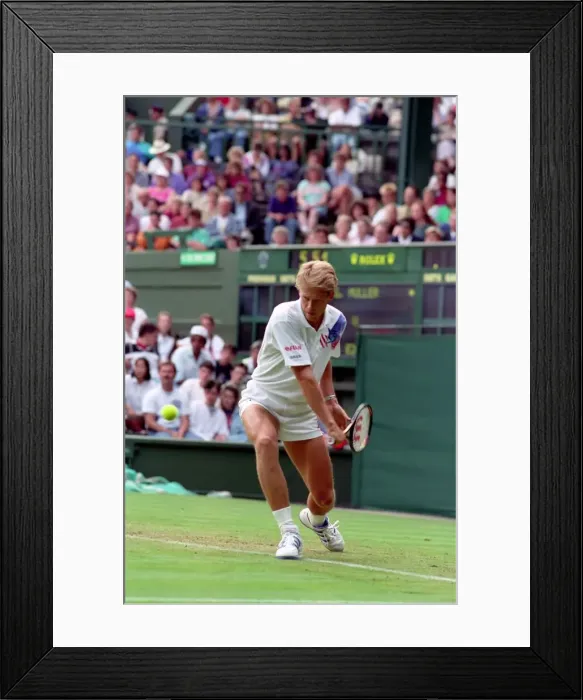 Framed Print : All England Lawn Tennis Championships at Wimbledon Mens Singles Second Round match