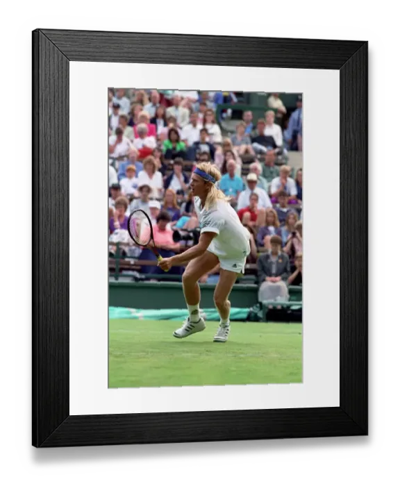 Framed Print : All England Lawn Tennis Championships at Wimbledon Mens Singles Second Round match
