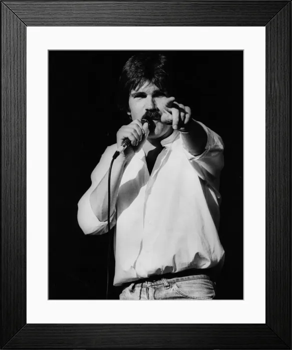 Framed Print : Lindisfarnes Ray Jackson at the Rock On The Tyne festival. 30  /  08  /  84