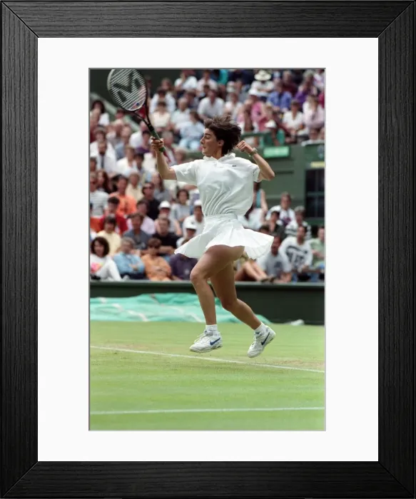 Framed Print : All England Lawn Tennis Championships at Wimbledon Ladies Singles Second Round