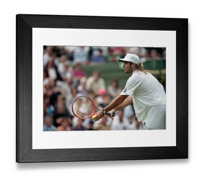 Framed Print : All England Lawn Tennis Championships at Wimbledon Mens Singles First Round match