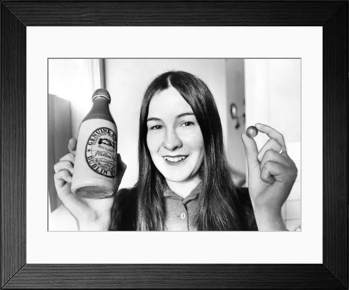 Framed Print : This bottle was found in the mud on the banks of the Tyne Framed Print : This bottle was found in the mud on the banks of the Tyne