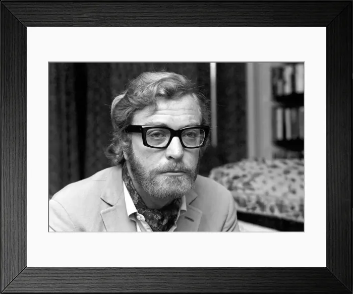 Framed Print : Actor Michael Caine pictured at his home in Grosvenor Square Framed Print : Actor Michael Caine pictured at his home in Grosvenor Square