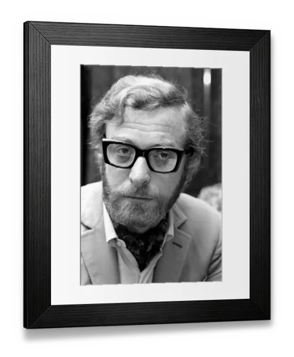 Framed Print : Actor Michael Caine pictured at his home in Grosvenor Square Framed Print : Actor Michael Caine pictured at his home in Grosvenor Square