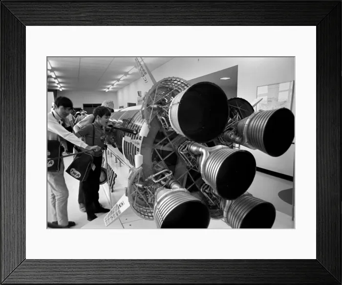 Framed Print : Visitors at NASA Space Station in Florida, U. S. A a few hours before Apollo 12 blasted off Framed Print : Visitors at NASA Space Station in Florida, U. S. A a few hours before Apollo 12 blasted off