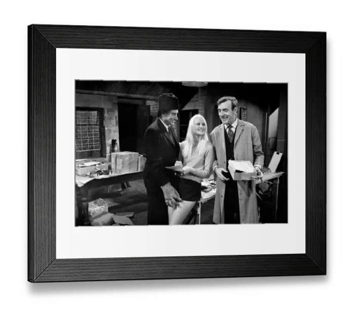 Framed Print : Television programme Curry and Chips with Spike Milligan and Eric Sykes