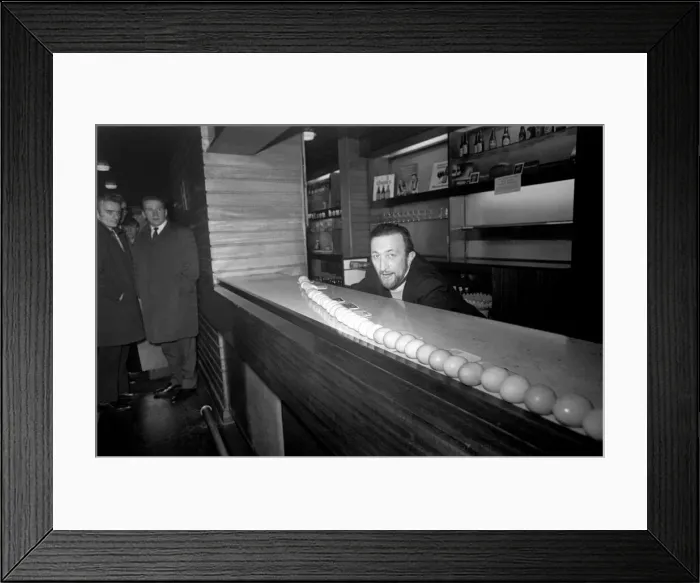 Framed Print : Going to work on an egg is the understatement of the day to 46 years old Taffy Gordon of