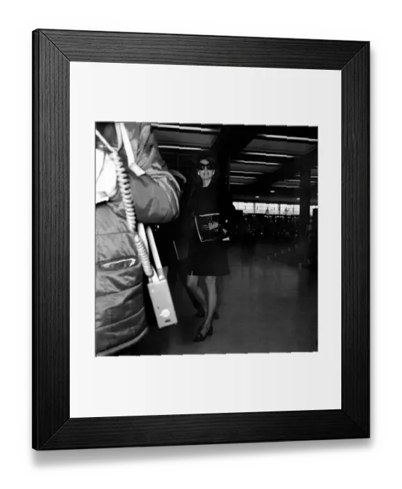 Framed Print : Mrs. Jacqueline Kennedy Onassis arrives at Heathrow Airport by Olympic Airways Framed Print : Mrs. Jacqueline Kennedy Onassis arrives at Heathrow Airport by Olympic Airways